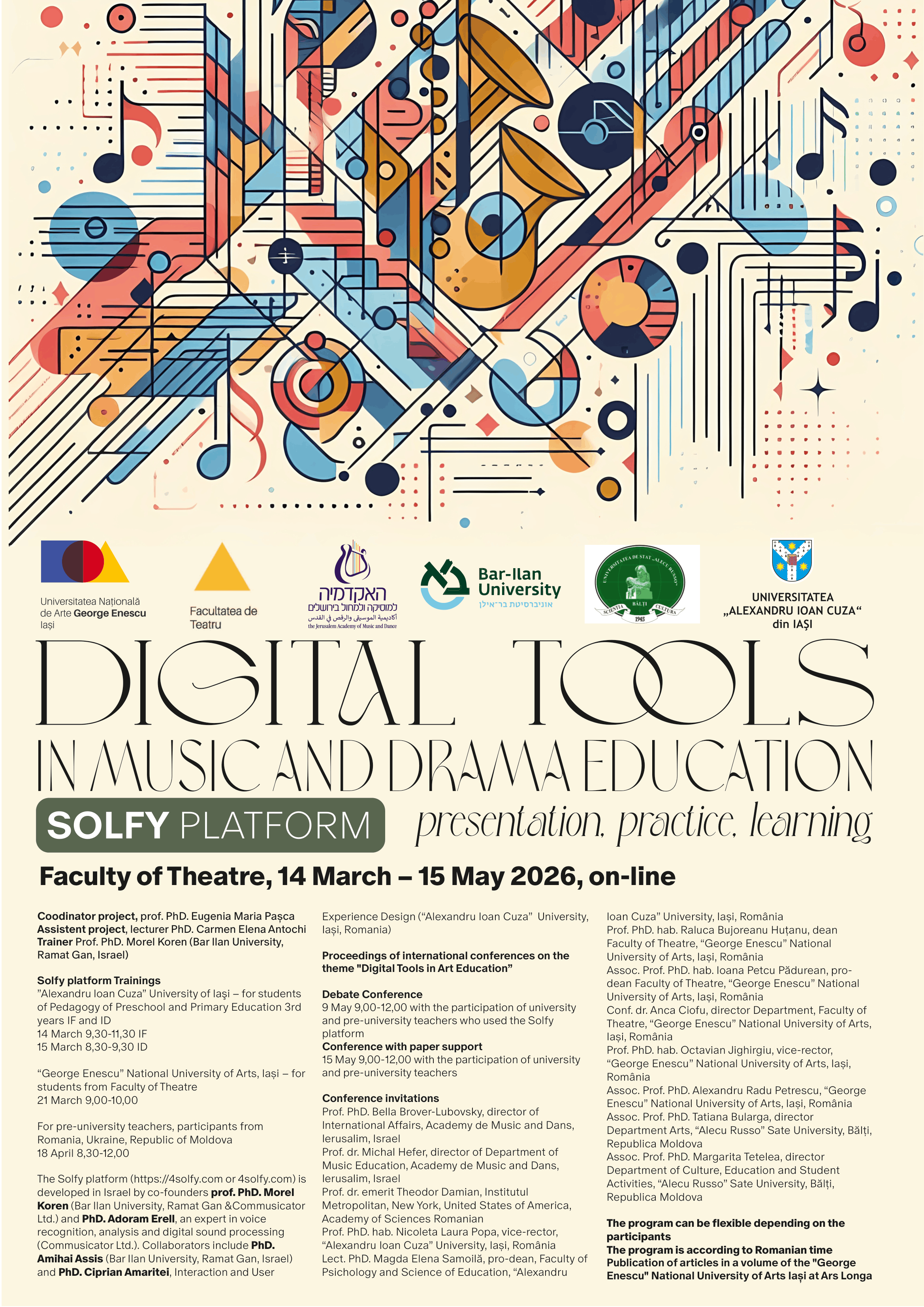 afis conferinta internationala DIGITAL TOOLS IN MUSIC AND DRAMA EDUCATION