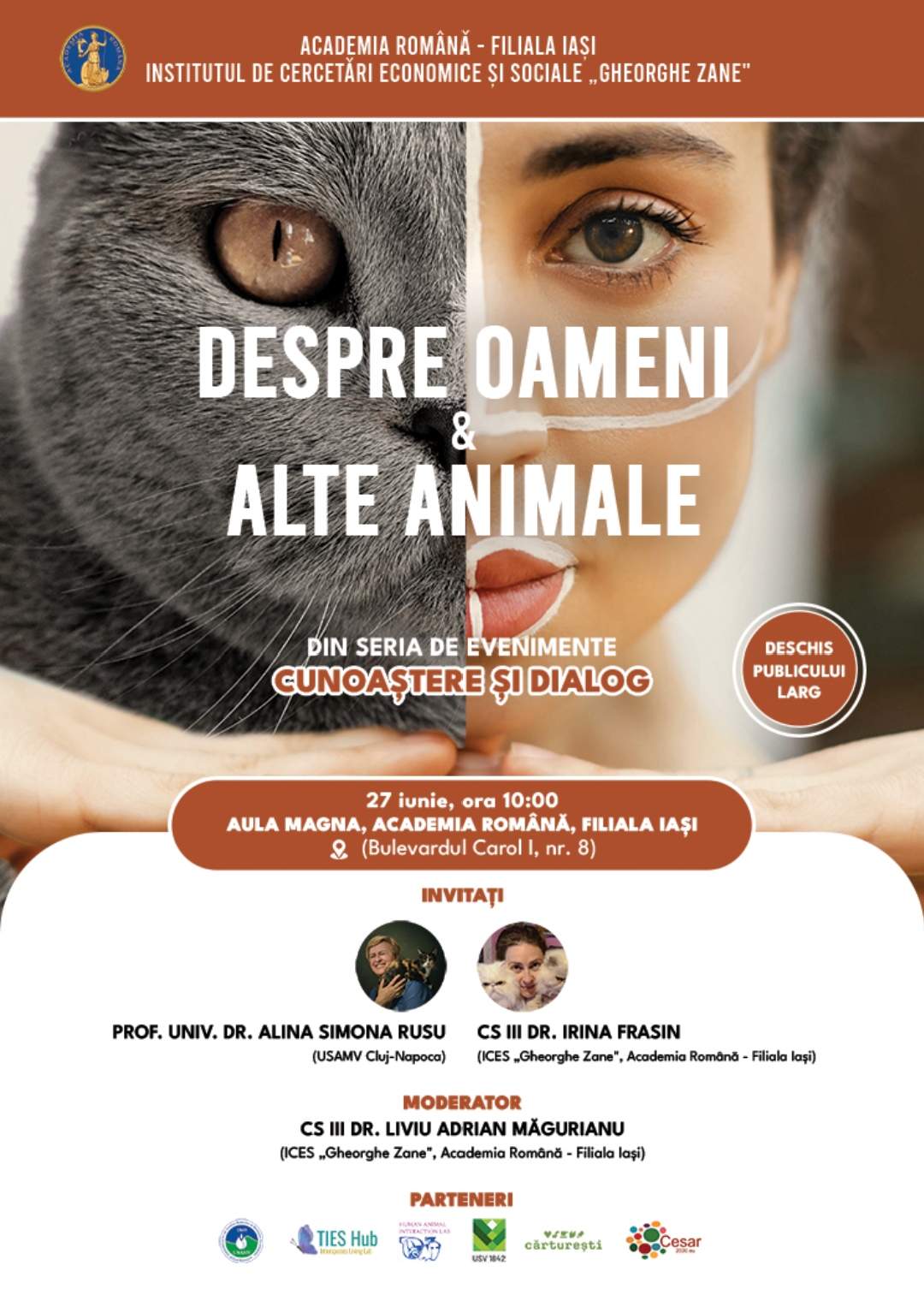  Afiș Despre oameni și animale 
