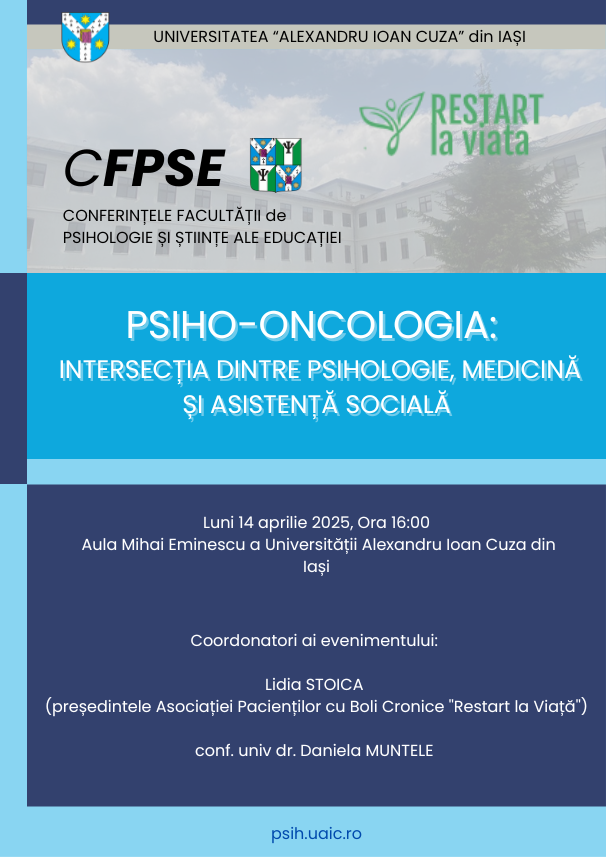 afis conferinta psiho-oncologie