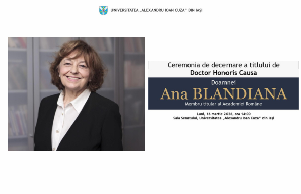 Ceremonia de decernare a titlului de Doctor Honoris Causa al UAIC doamnei Ana Blandiana