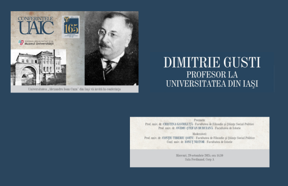 Conferința „Dimitrie Gusti, profesor la Universitatea din Iași”