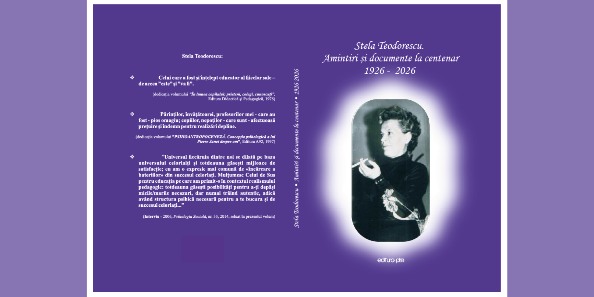 Volumul Stela Teodorescu - Aminitiri si documente la centenar