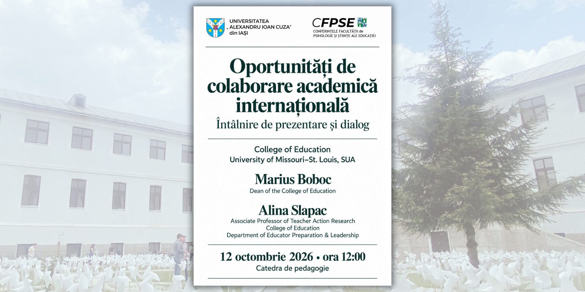 Oportunități de colaborare academică internațională