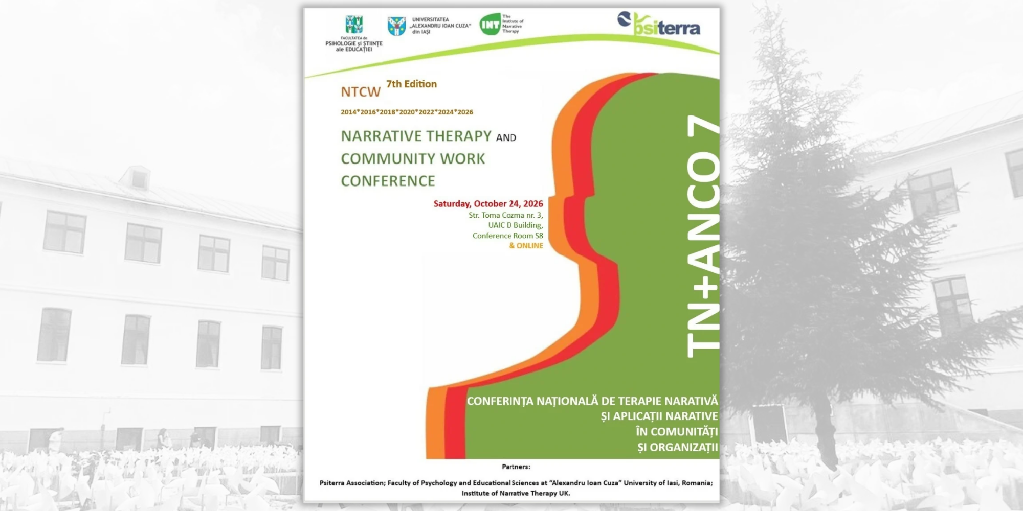 Conferința Națională de Terapie Narativă și Aplicații Narative în Comunități și Organizații