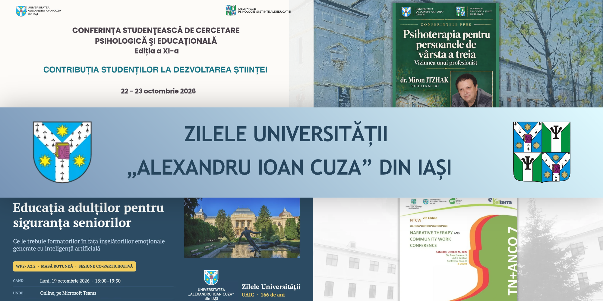 Evenimente organizate cu prilejul zilelor UAIC - Octombrie, 2026